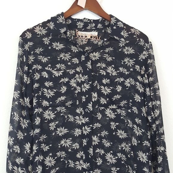 Alexa Chung Madewell 100% Silk Floral Penny Blouse - Picture 3 of 8